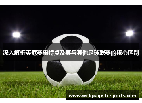 深入解析英冠赛事特点及其与其他足球联赛的核心区别 深入解析英冠赛事特点及其与其他足球联赛的核心区别